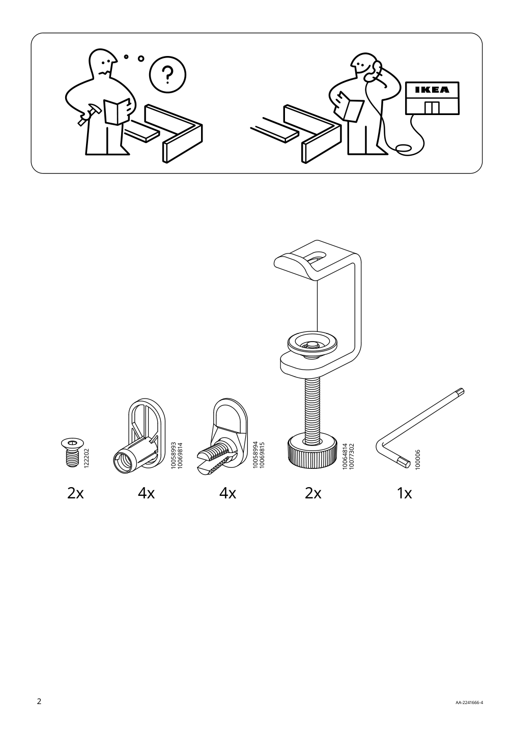 Assembly instructions for IKEA Trotten noticeboard anthracite | Page 2 - IKEA TROTTEN cab w sliding doors/noticeboard 494.296.46