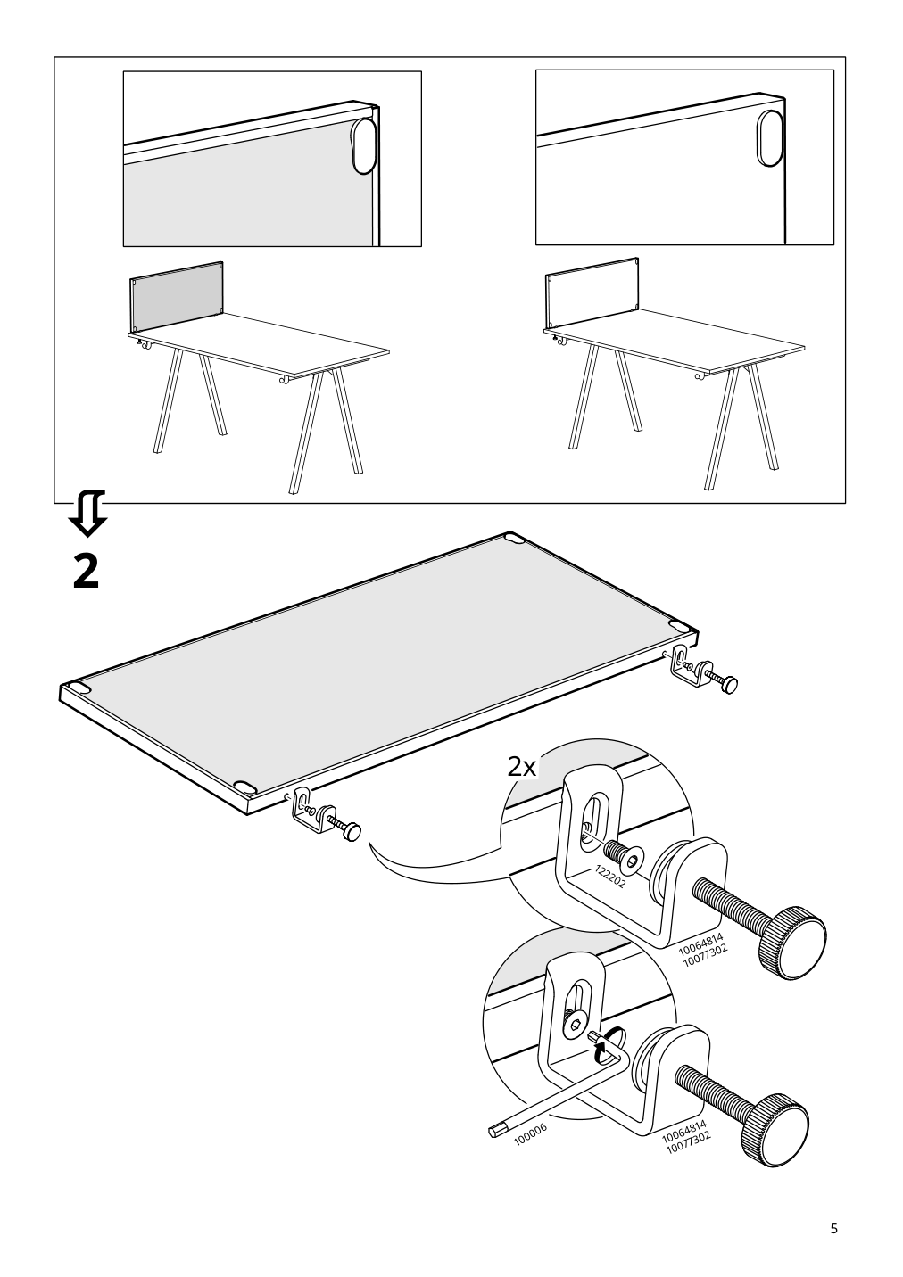 Assembly instructions for IKEA Trotten noticeboard white | Page 5 - IKEA TROTTEN cab w sliding doors/noticeboard 194.296.43