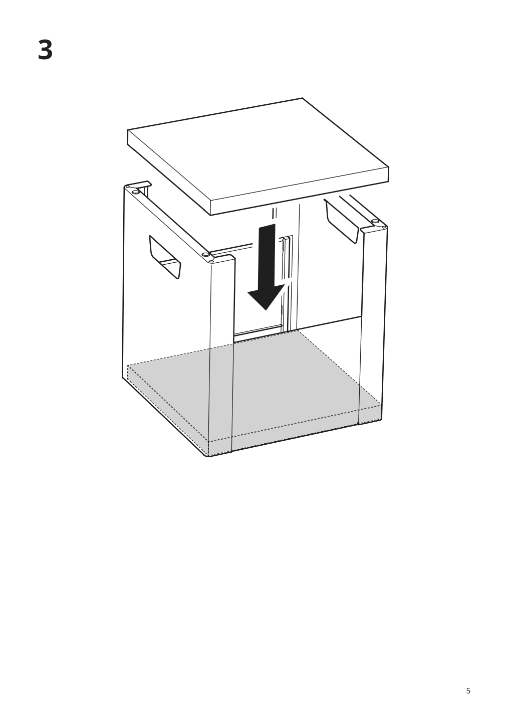 Assembly instructions for IKEA Trotten storage unit on casters anthracite | Page 5 - IKEA TROTTEN storage unit on casters 204.748.42