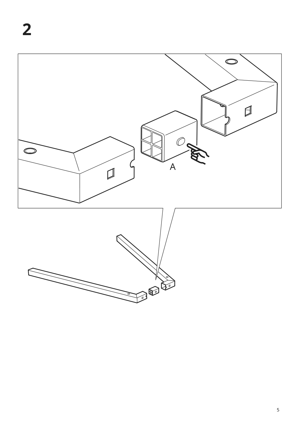 Assembly instructions for IKEA Trotten underframe for table top white | Page 5 - IKEA TROTTEN underframe for table top 404.747.56