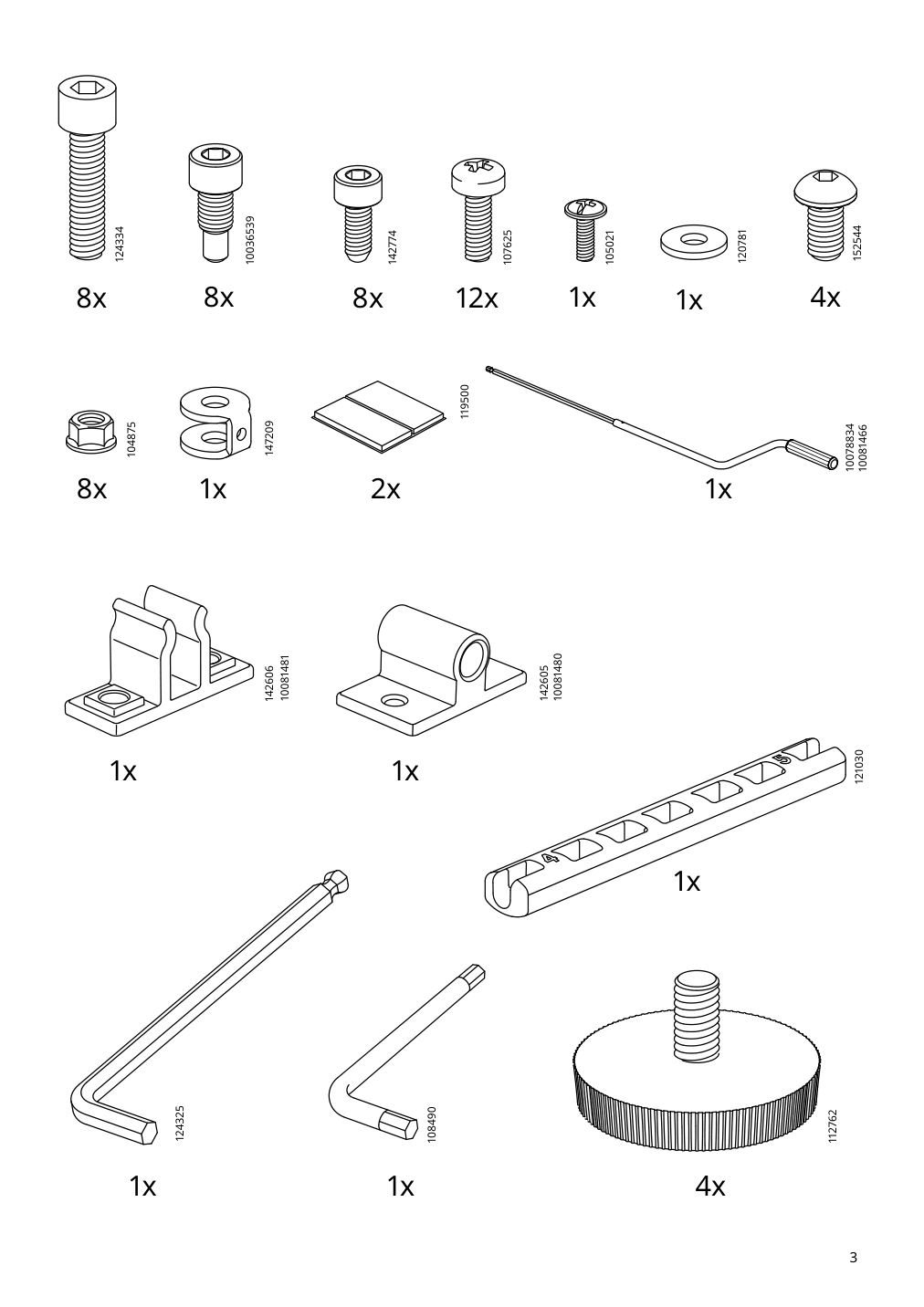 Assembly instructions for IKEA Trotten underframe sit stand f table top white | Page 3 - IKEA TROTTEN/LÅNGFJÄLL / BESTÅ/LAPPVIKEN desk and storage combination 994.365.88