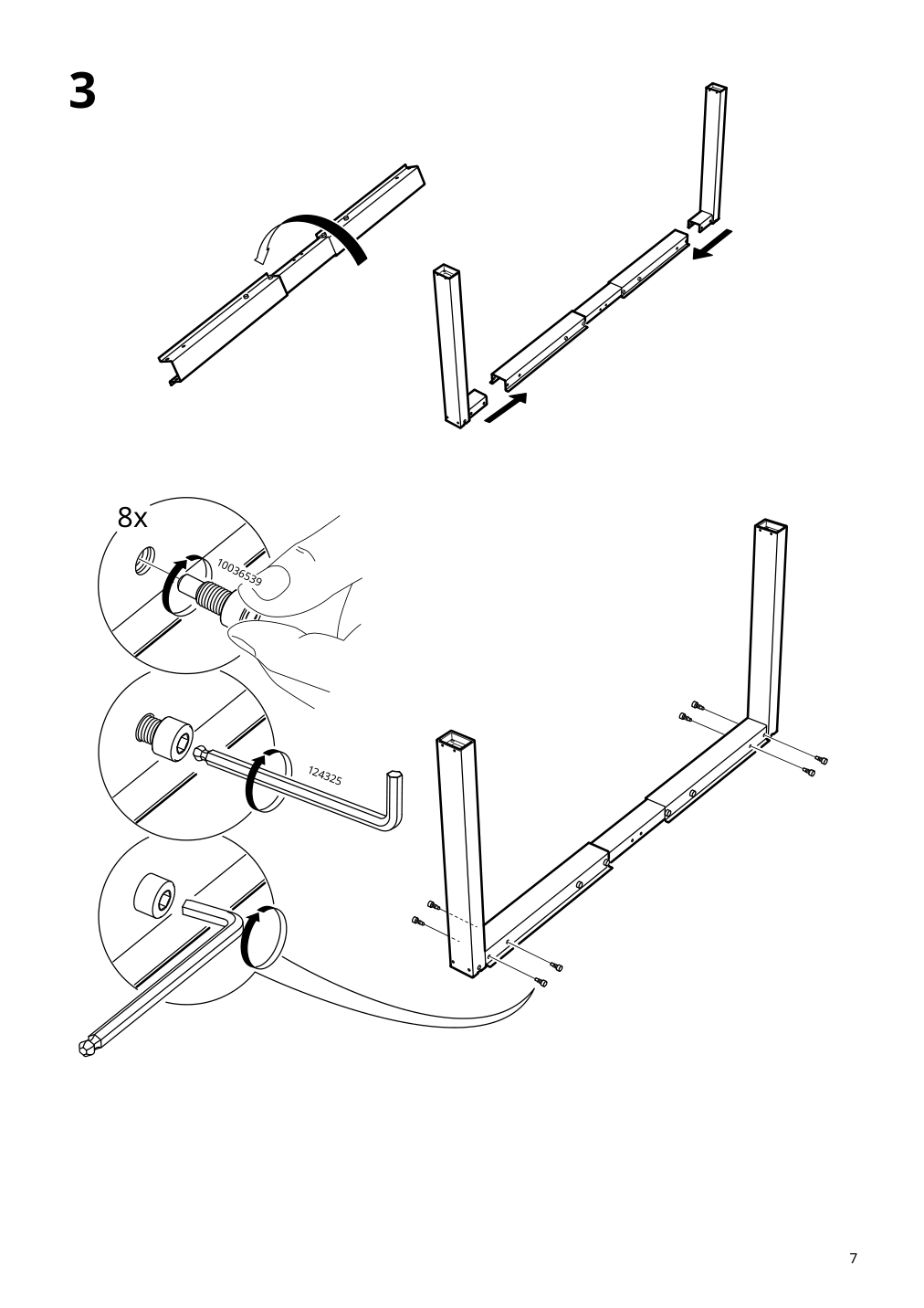 Assembly instructions for IKEA Trotten underframe sit stand f table top anthracite | Page 7 - IKEA TROTTEN desk sit/stand 594.295.99