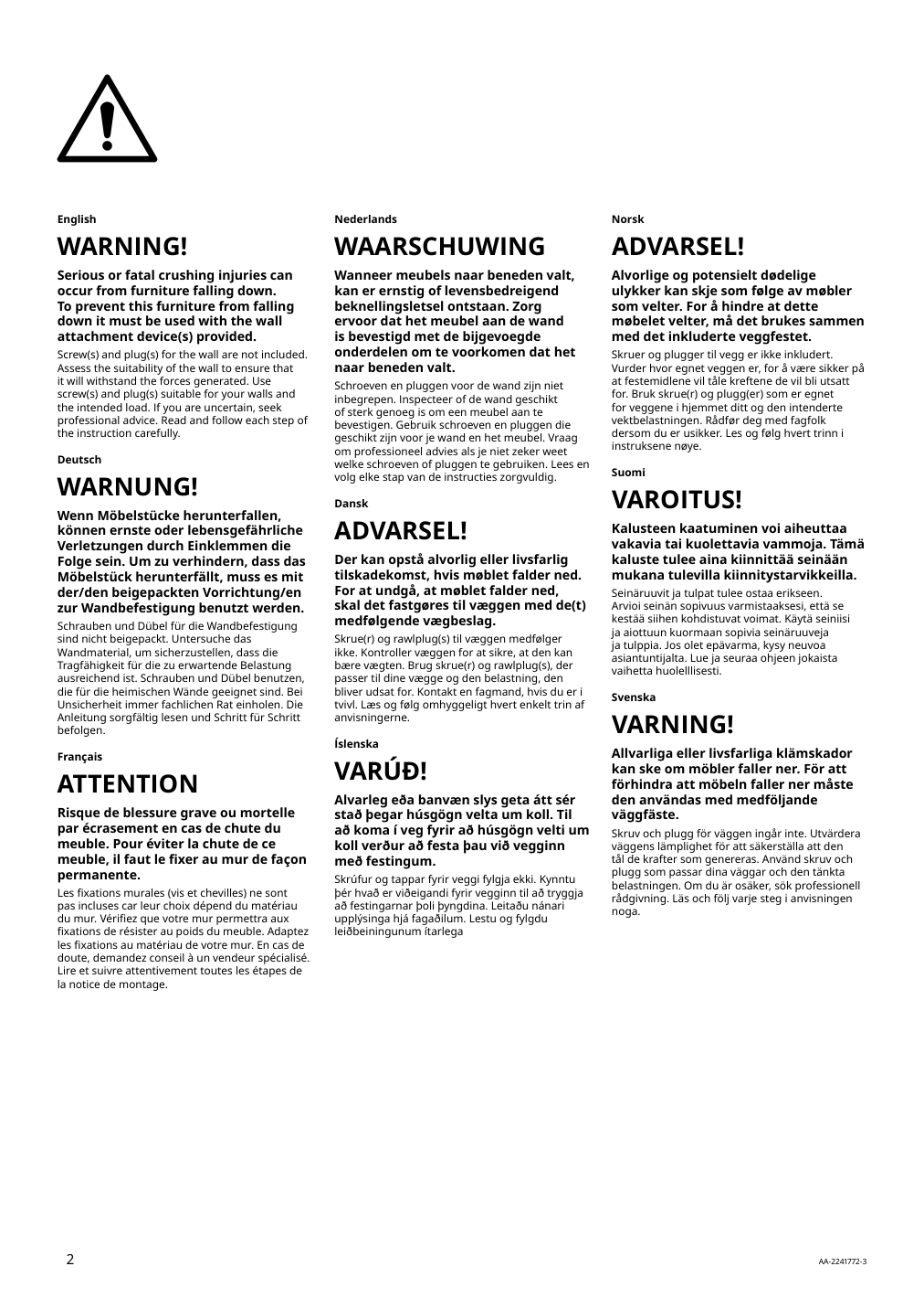 Assembly instructions for IKEA Troxhult wall shelf white | Page 2 - IKEA TROXHULT wall shelf 604.011.27