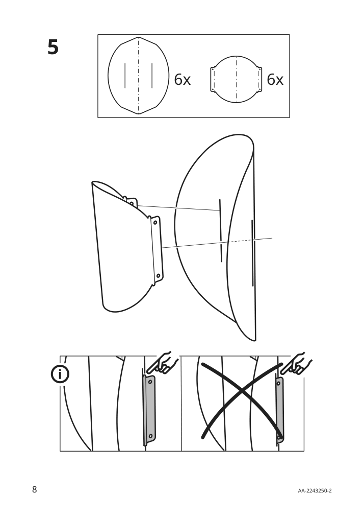 Assembly instructions for IKEA Trubbnate pendant lamp shade white | Page 8 - IKEA TRUBBNATE pendant lamp shade 204.848.17