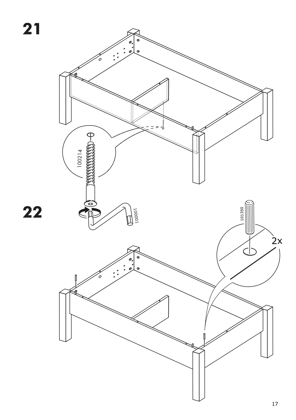 Assembly instructions for IKEA Trulstorp coffee table black brown | Page 17 - IKEA TRULSTORP coffee table 004.002.77