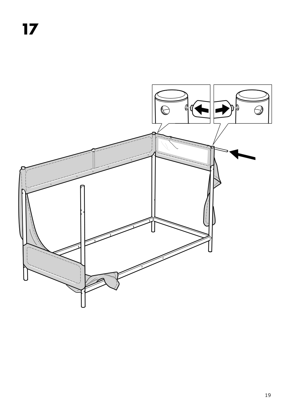 Assembly instructions for IKEA Tuffing bunk bed frame dark gray | Page 19 - IKEA TUFFING bunk bed frame 002.392.33