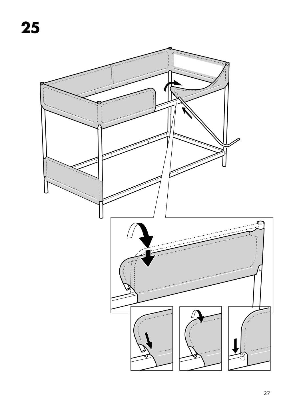 Assembly instructions for IKEA Tuffing bunk bed frame dark gray | Page 27 - IKEA TUFFING bunk bed frame 002.392.33