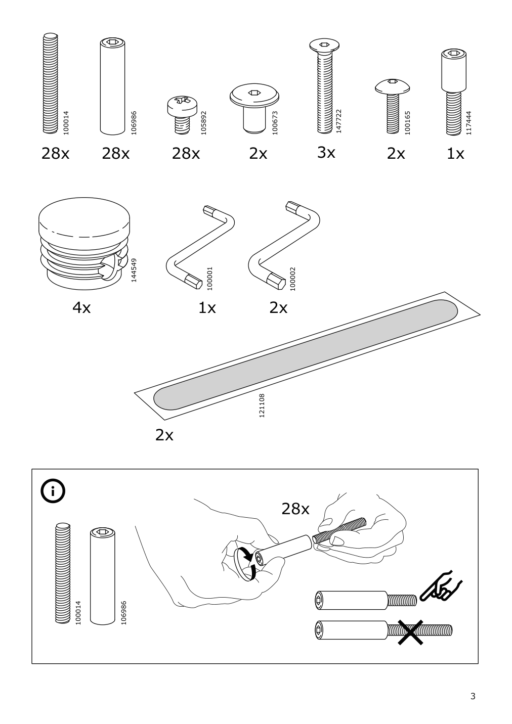 Assembly instructions for IKEA Tuffing bunk bed frame dark gray | Page 3 - IKEA TUFFING bunk bed frame 002.392.33