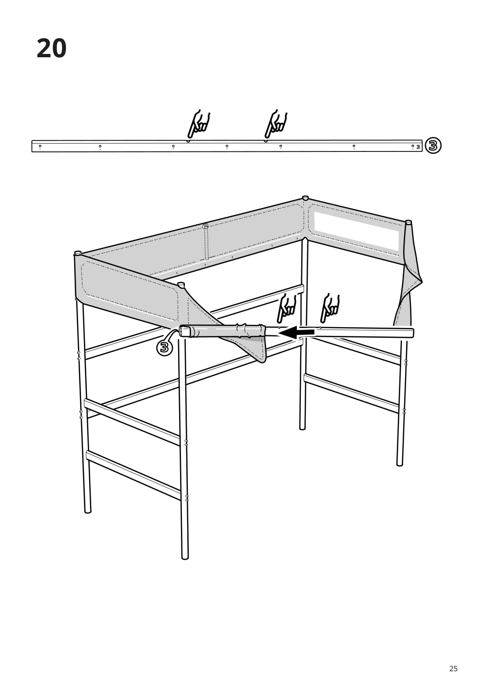 Assembly instructions for IKEA Tuffing loft bed frame dark gray | Page 25 - IKEA TUFFING loft bed frame 902.994.49