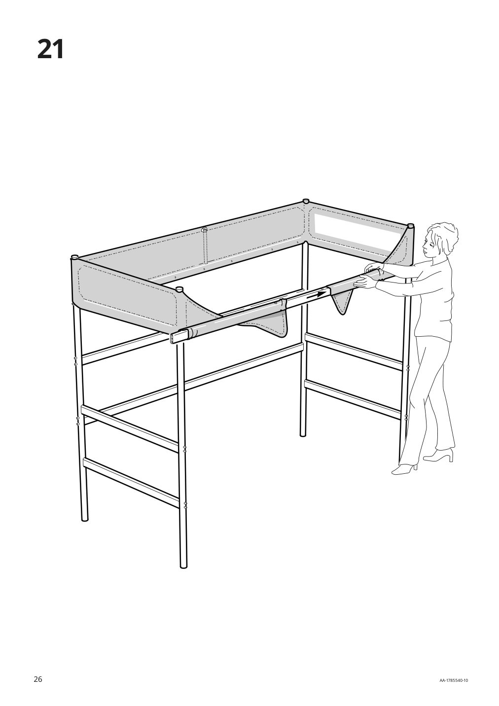 Assembly instructions for IKEA Tuffing loft bed frame dark gray | Page 26 - IKEA TUFFING loft bed frame 902.994.49