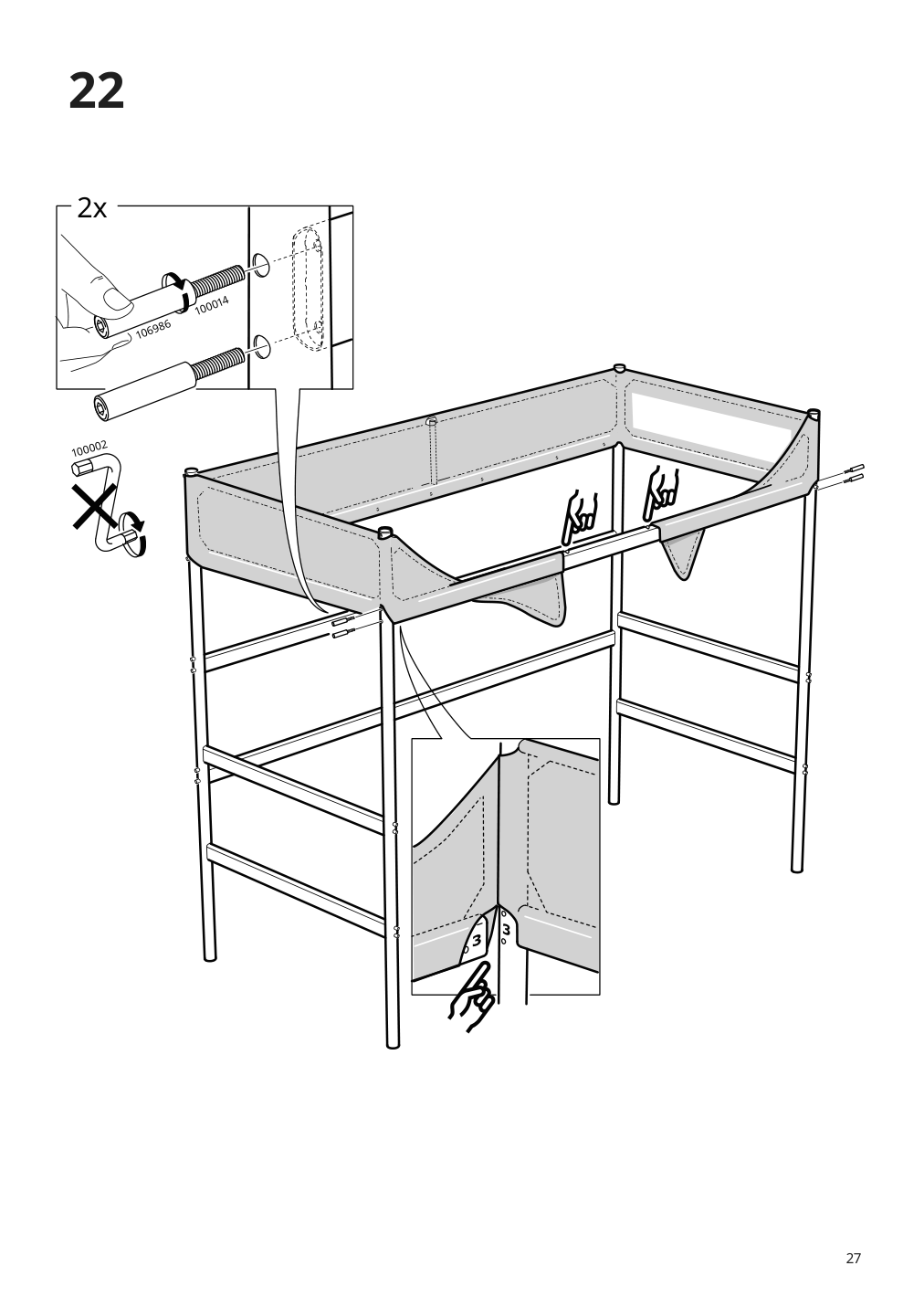 Assembly instructions for IKEA Tuffing loft bed frame dark gray | Page 27 - IKEA TUFFING loft bed frame 902.994.49