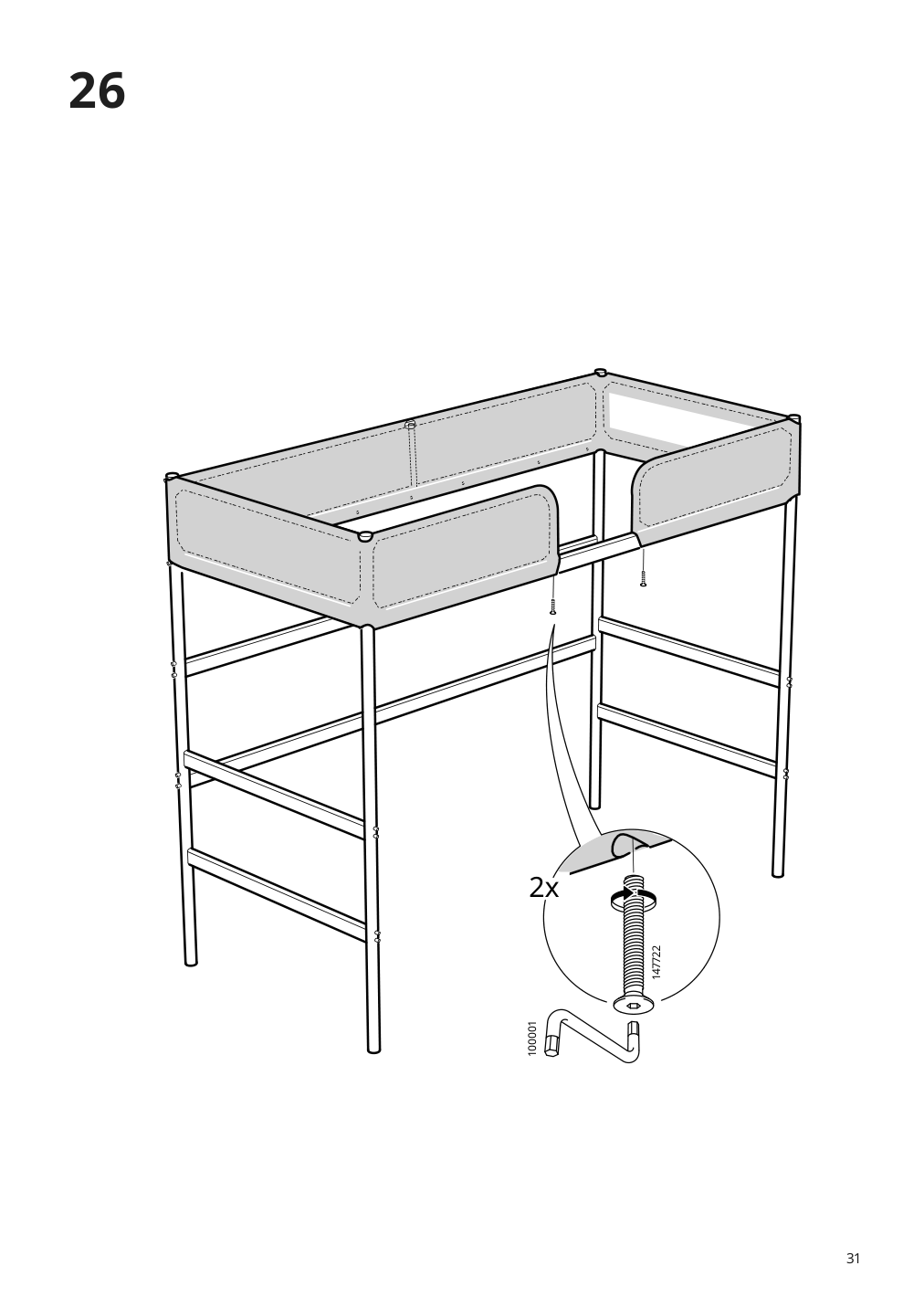 Assembly instructions for IKEA Tuffing loft bed frame dark gray | Page 31 - IKEA TUFFING loft bed frame 902.994.49