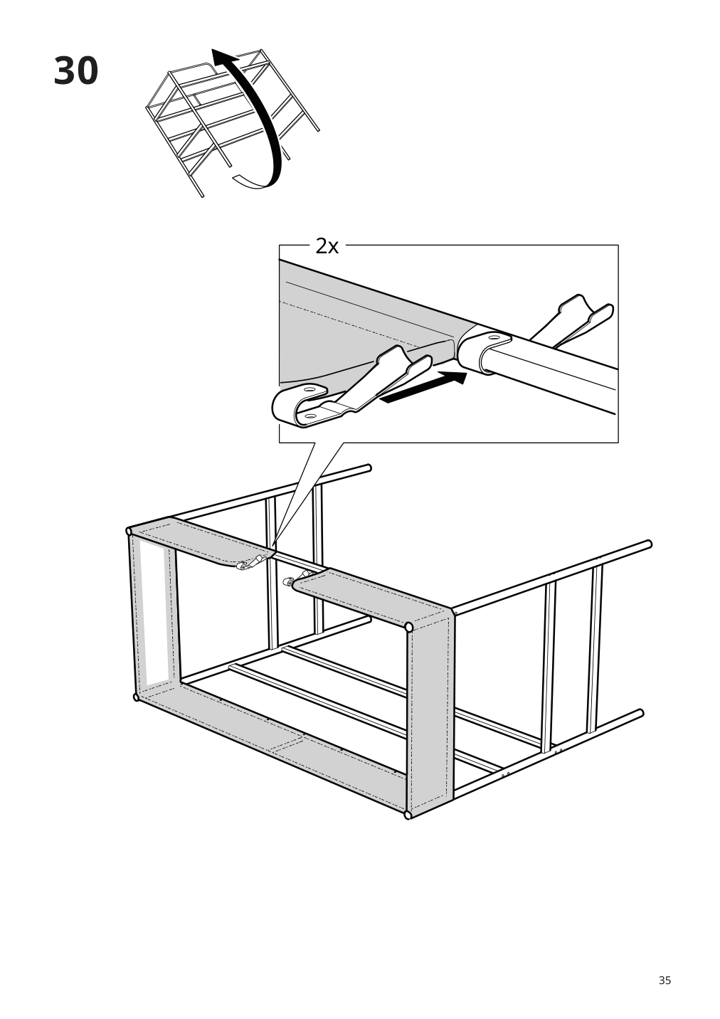 Assembly instructions for IKEA Tuffing loft bed frame dark gray | Page 35 - IKEA TUFFING loft bed frame 902.994.49