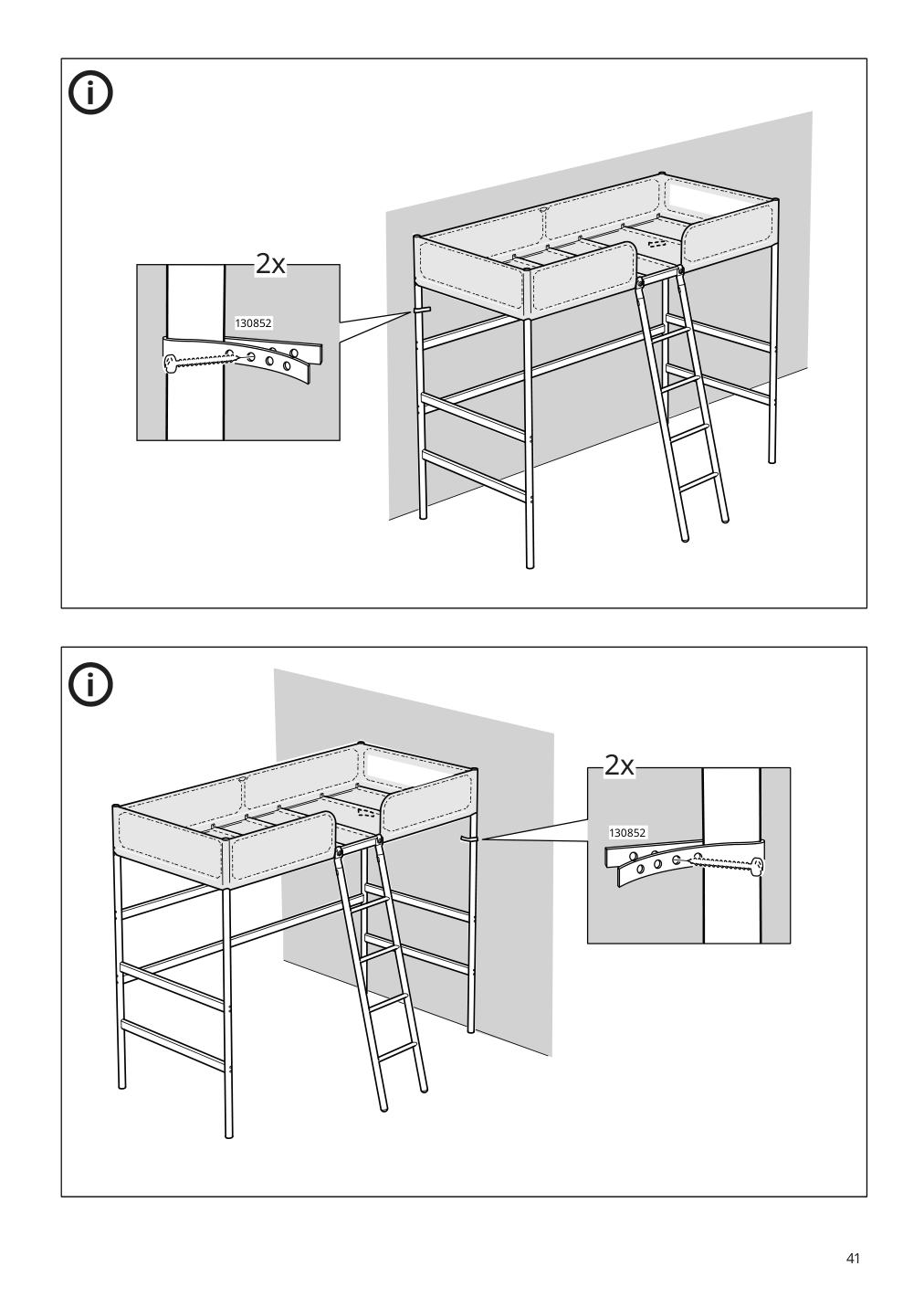 Assembly instructions for IKEA Tuffing loft bed frame dark gray | Page 41 - IKEA TUFFING loft bed frame 902.994.49