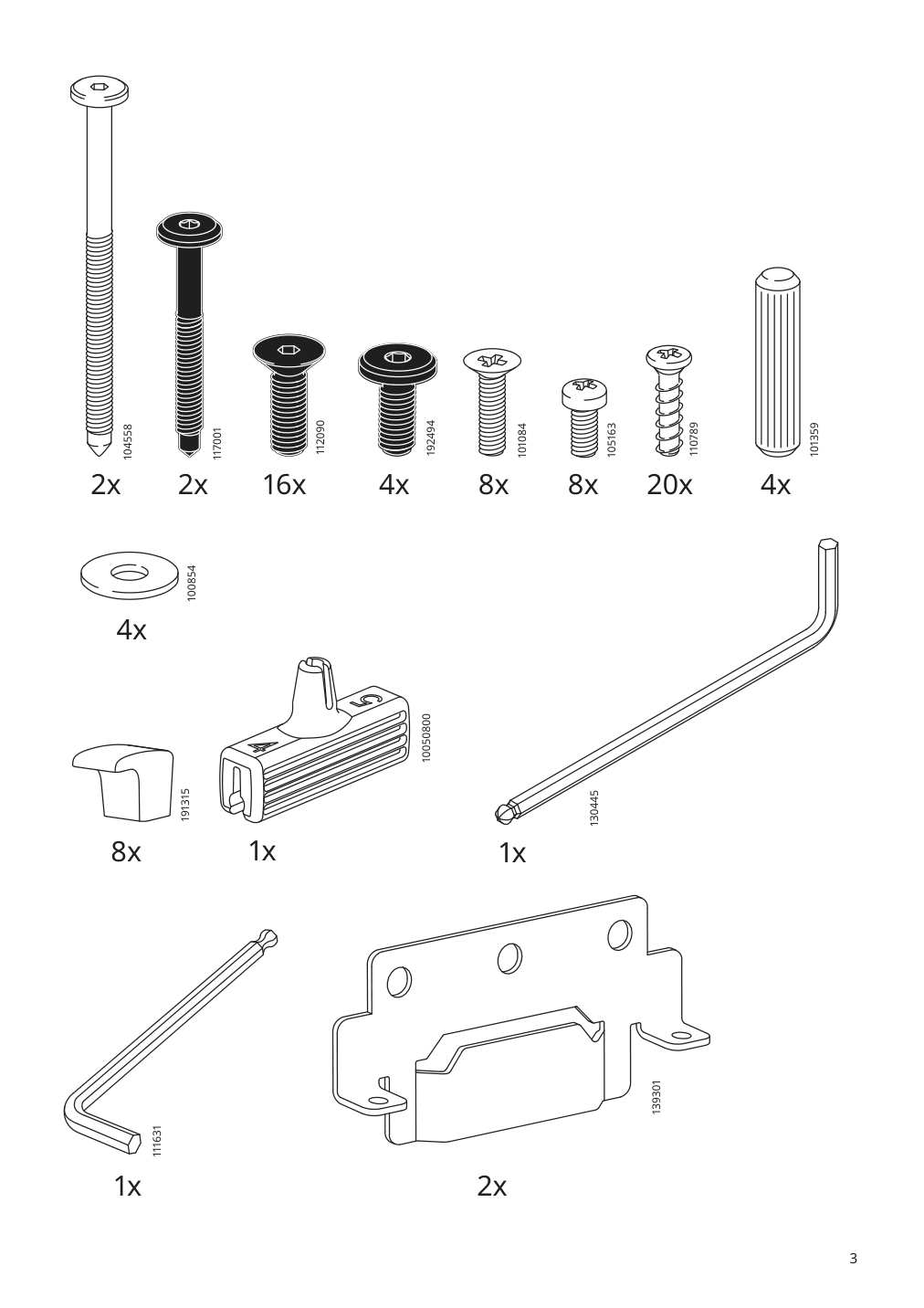 Assembly instructions for IKEA Tufjord upholstered bed frame djuparp dark green | Page 3 - IKEA TUFJORD upholstered bed frame 104.464.11