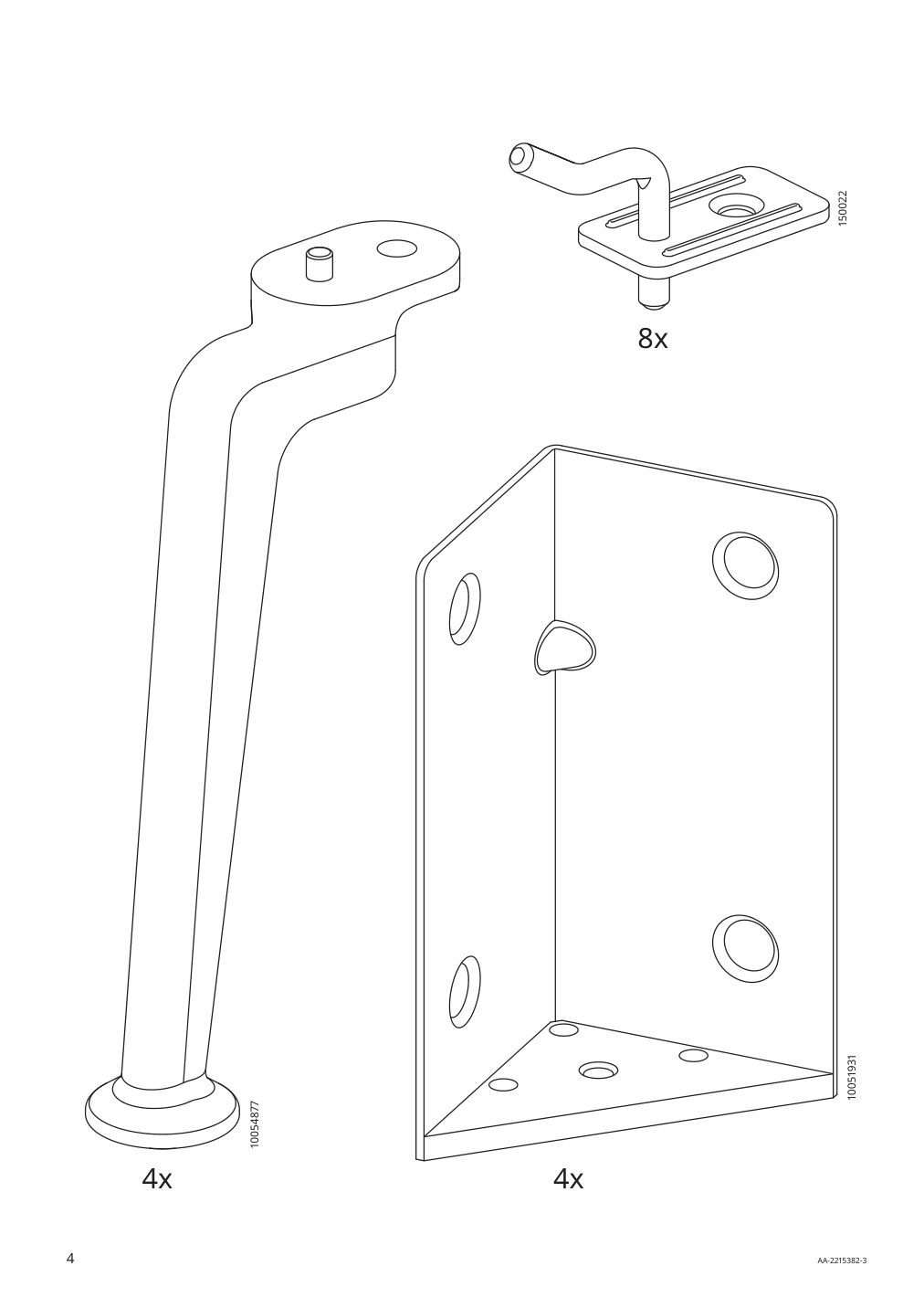 Assembly instructions for IKEA Tufjord upholstered bed frame djuparp dark green | Page 4 - IKEA TUFJORD upholstered bed frame 104.464.11