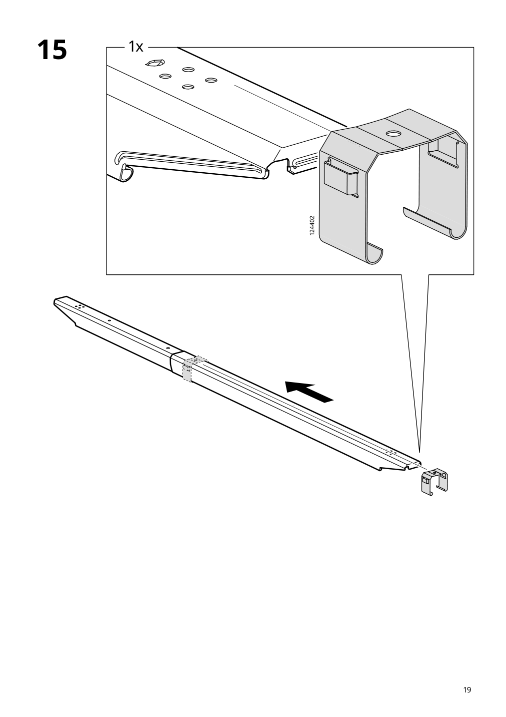 Assembly instructions for IKEA Tufjord upholstered bed frame tallmyra black blue | Page 19 - IKEA TUFJORD upholstered bed frame 205.724.99