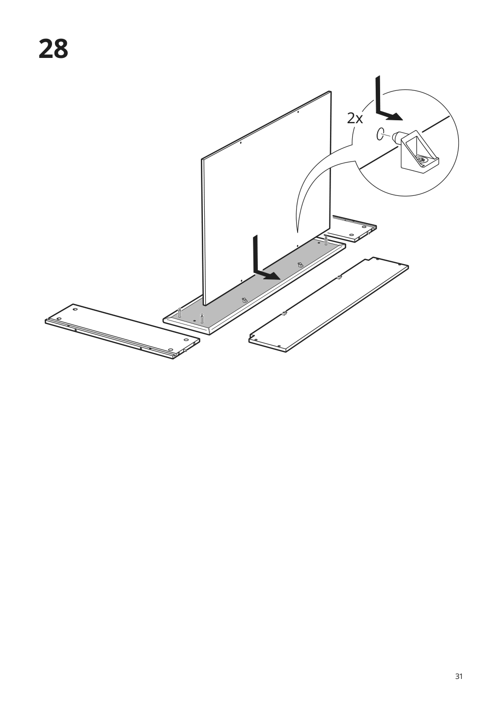 Assembly instructions for IKEA Tufjord upholstered storage bed gunnared blue | Page 31 - IKEA TUFJORD upholstered storage bed 805.209.40