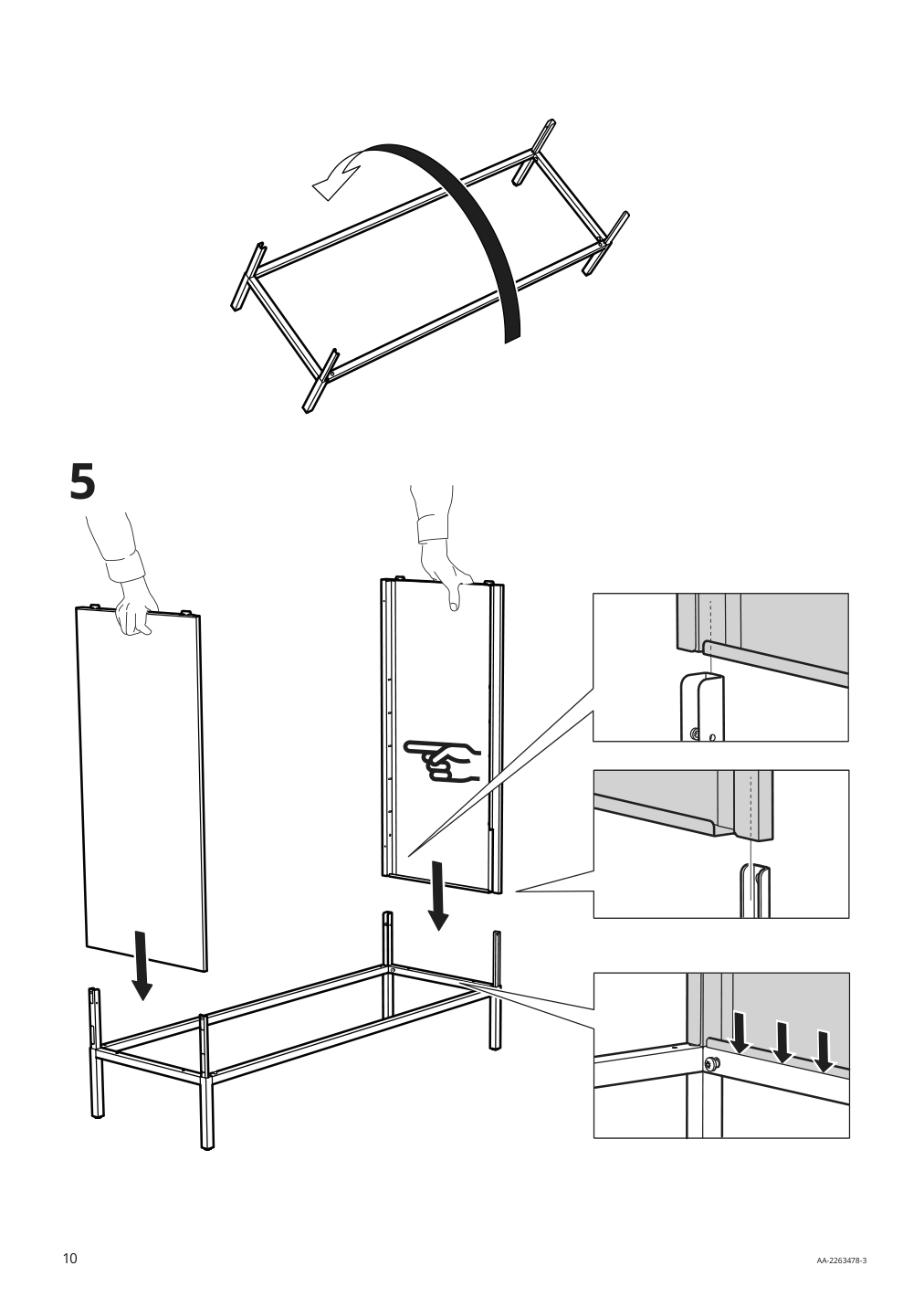 Assembly instructions for IKEA Tullstorp cabinet gray | Page 10 - IKEA TULLSTORP cabinet 404.984.32