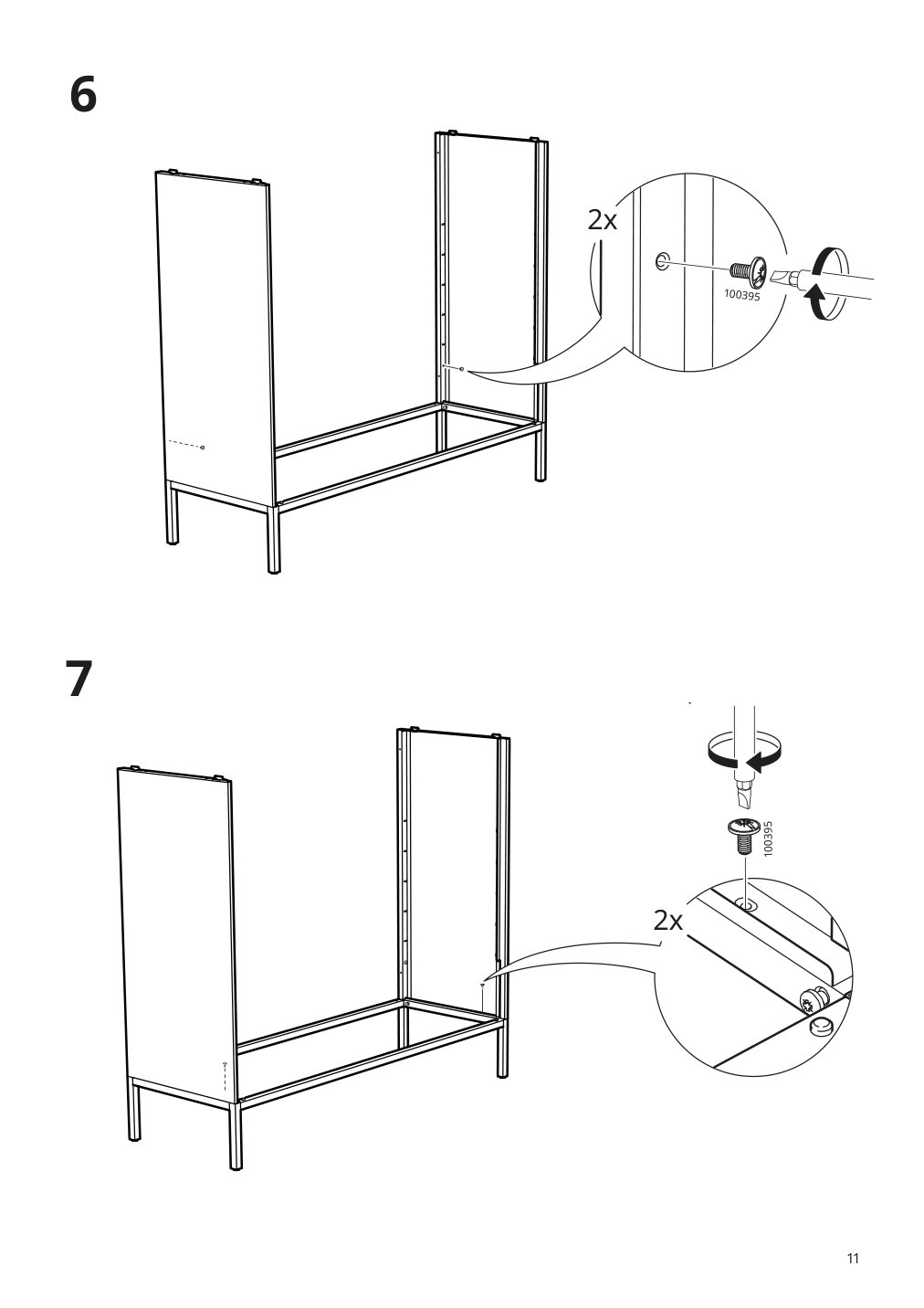 Assembly instructions for IKEA Tullstorp cabinet gray | Page 11 - IKEA TULLSTORP cabinet 404.984.32