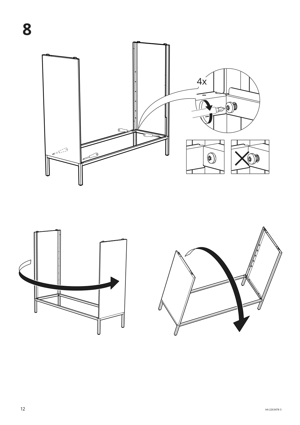 Assembly instructions for IKEA Tullstorp cabinet gray | Page 12 - IKEA TULLSTORP cabinet 404.984.32