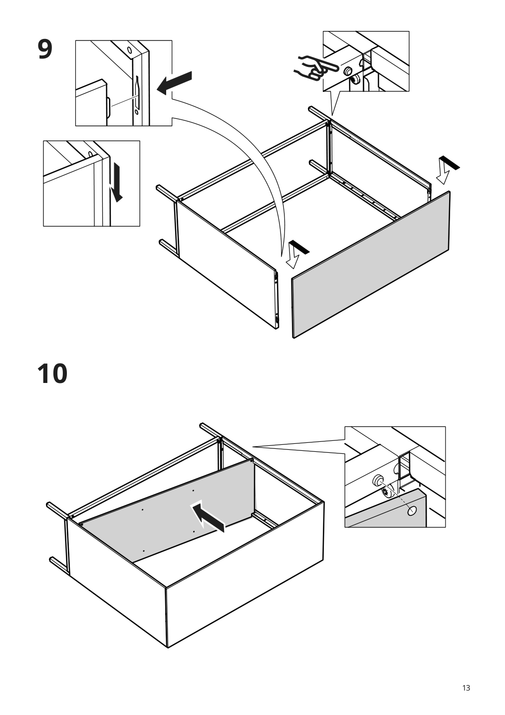 Assembly instructions for IKEA Tullstorp cabinet gray | Page 13 - IKEA TULLSTORP cabinet 404.984.32