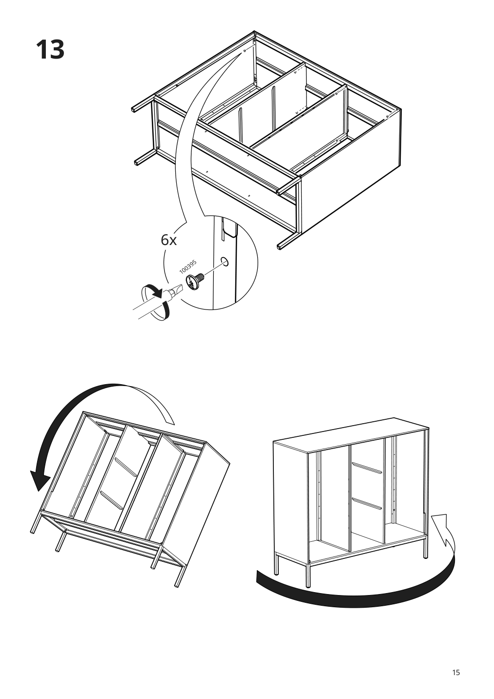 Assembly instructions for IKEA Tullstorp cabinet gray | Page 15 - IKEA TULLSTORP cabinet 404.984.32