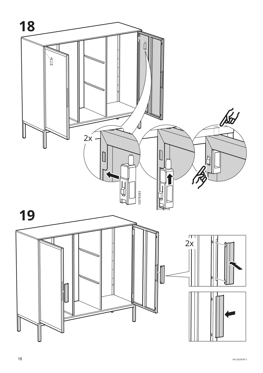 Assembly instructions for IKEA Tullstorp cabinet gray | Page 18 - IKEA TULLSTORP cabinet 404.984.32