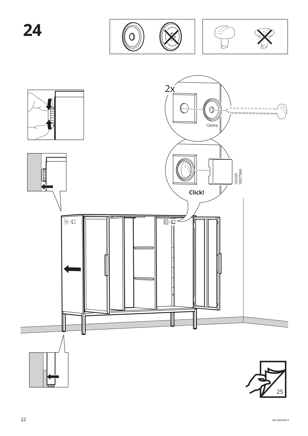 Assembly instructions for IKEA Tullstorp cabinet gray | Page 22 - IKEA TULLSTORP cabinet 404.984.32