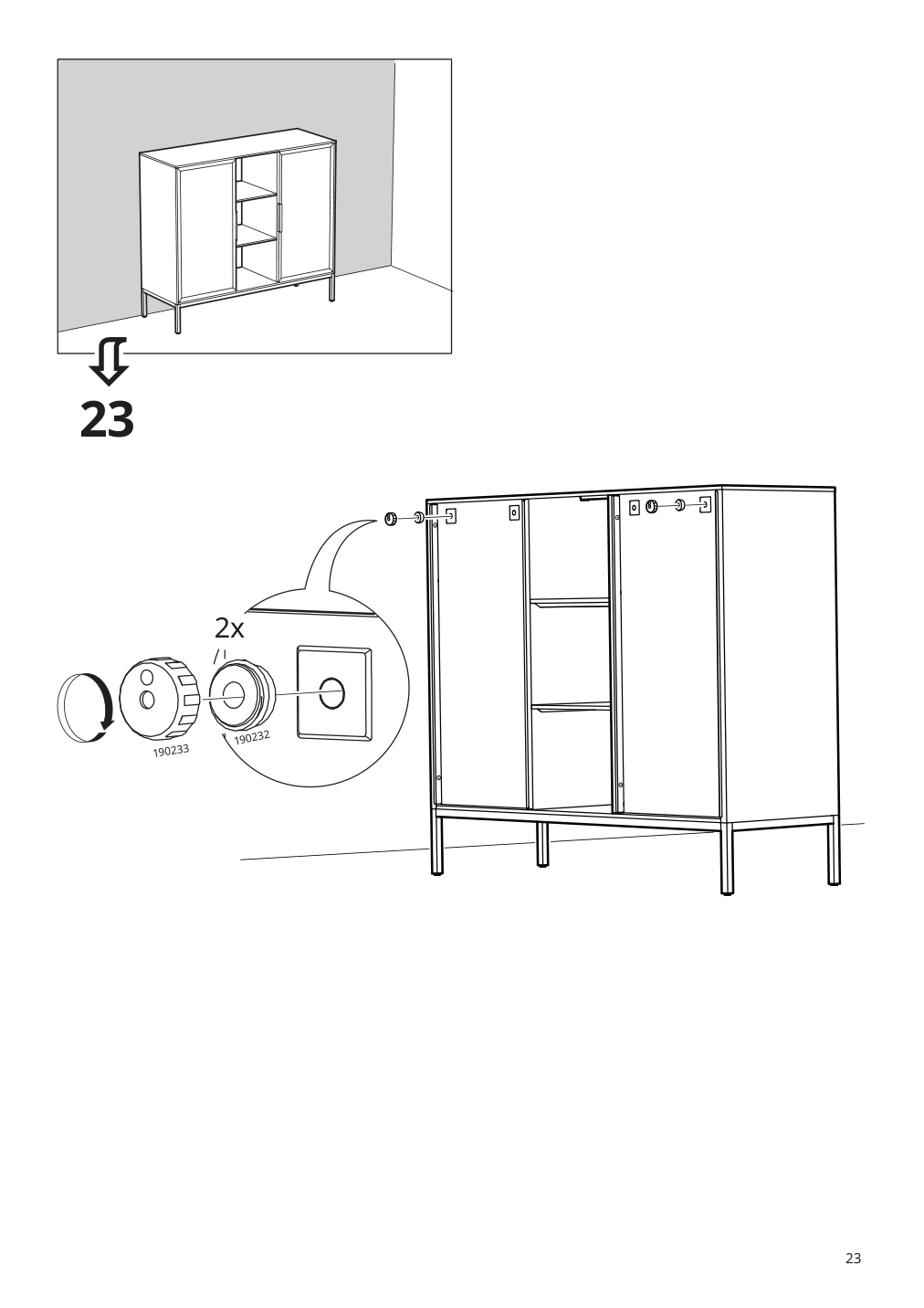 Assembly instructions for IKEA Tullstorp cabinet gray | Page 23 - IKEA TULLSTORP cabinet 404.984.32