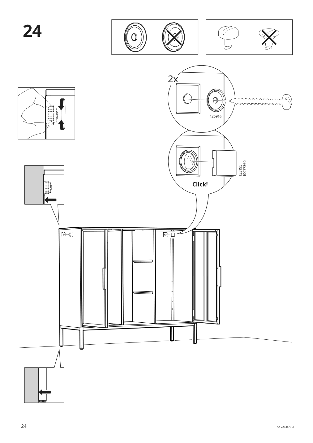 Assembly instructions for IKEA Tullstorp cabinet gray | Page 24 - IKEA TULLSTORP cabinet 404.984.32