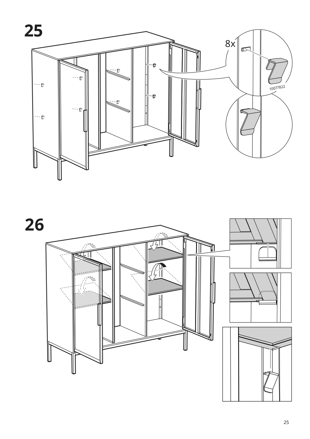 Assembly instructions for IKEA Tullstorp cabinet gray | Page 25 - IKEA TULLSTORP cabinet 404.984.32