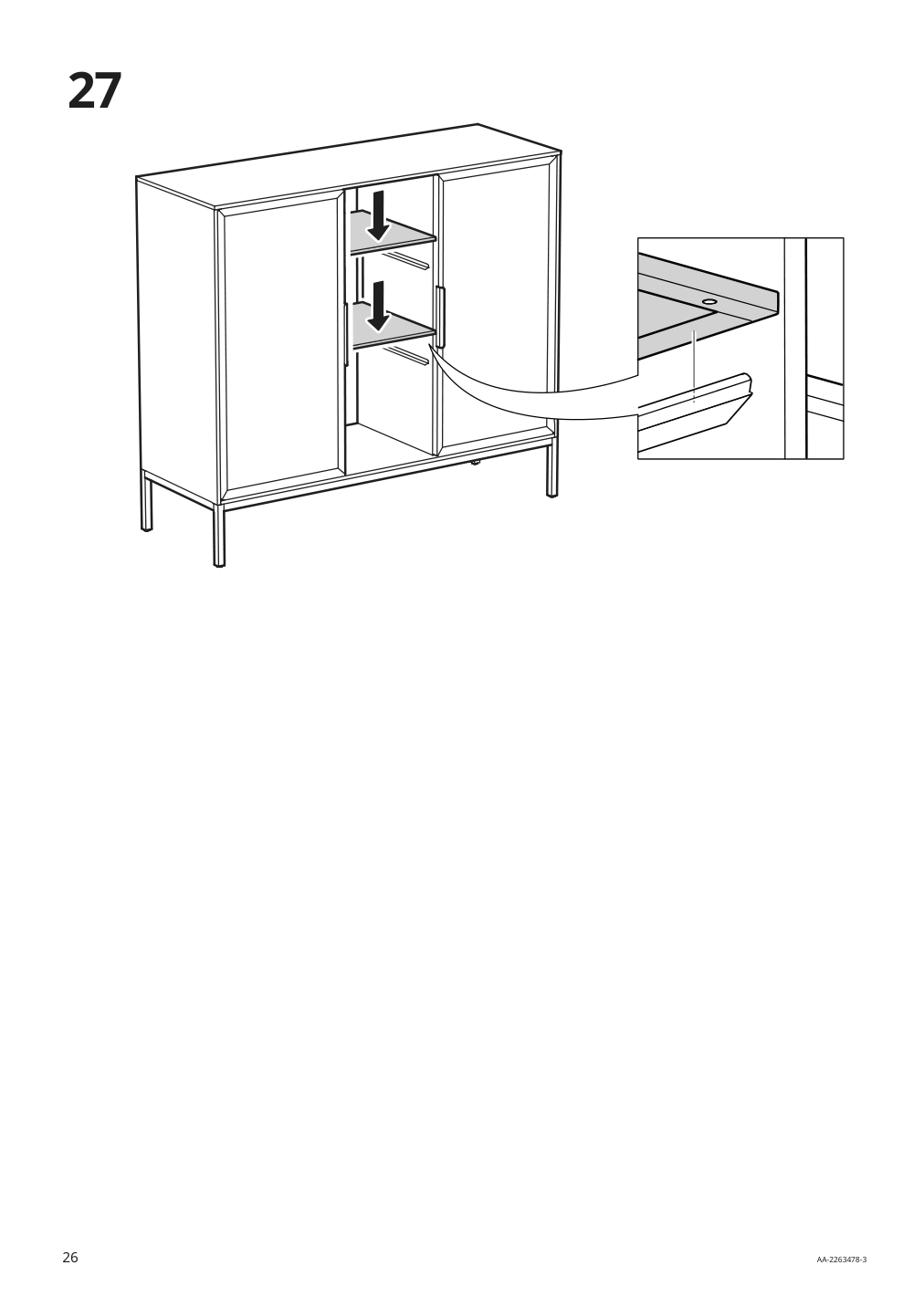 Assembly instructions for IKEA Tullstorp cabinet gray | Page 26 - IKEA TULLSTORP cabinet 404.984.32