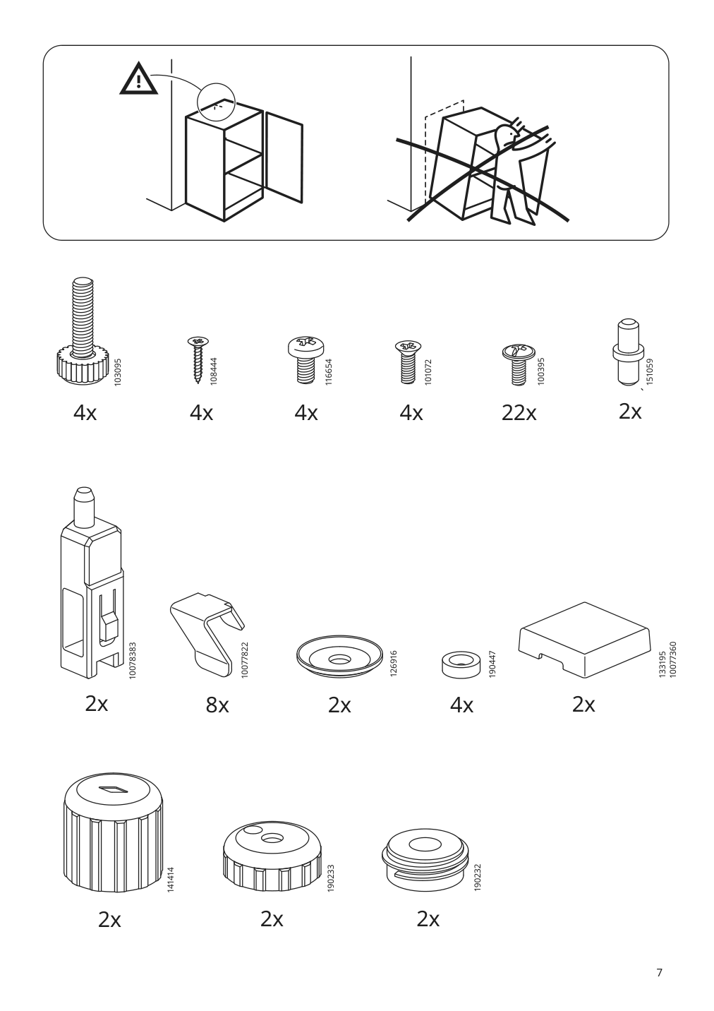 Assembly instructions for IKEA Tullstorp cabinet gray | Page 7 - IKEA TULLSTORP cabinet 404.984.32