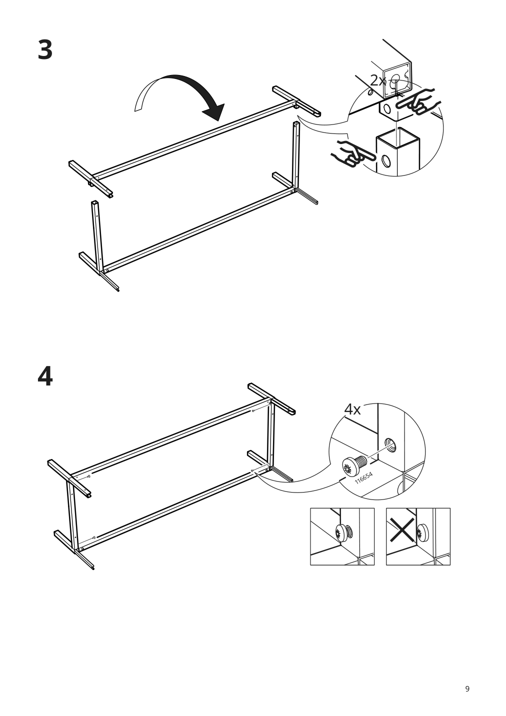 Assembly instructions for IKEA Tullstorp cabinet gray | Page 9 - IKEA TULLSTORP cabinet 404.984.32