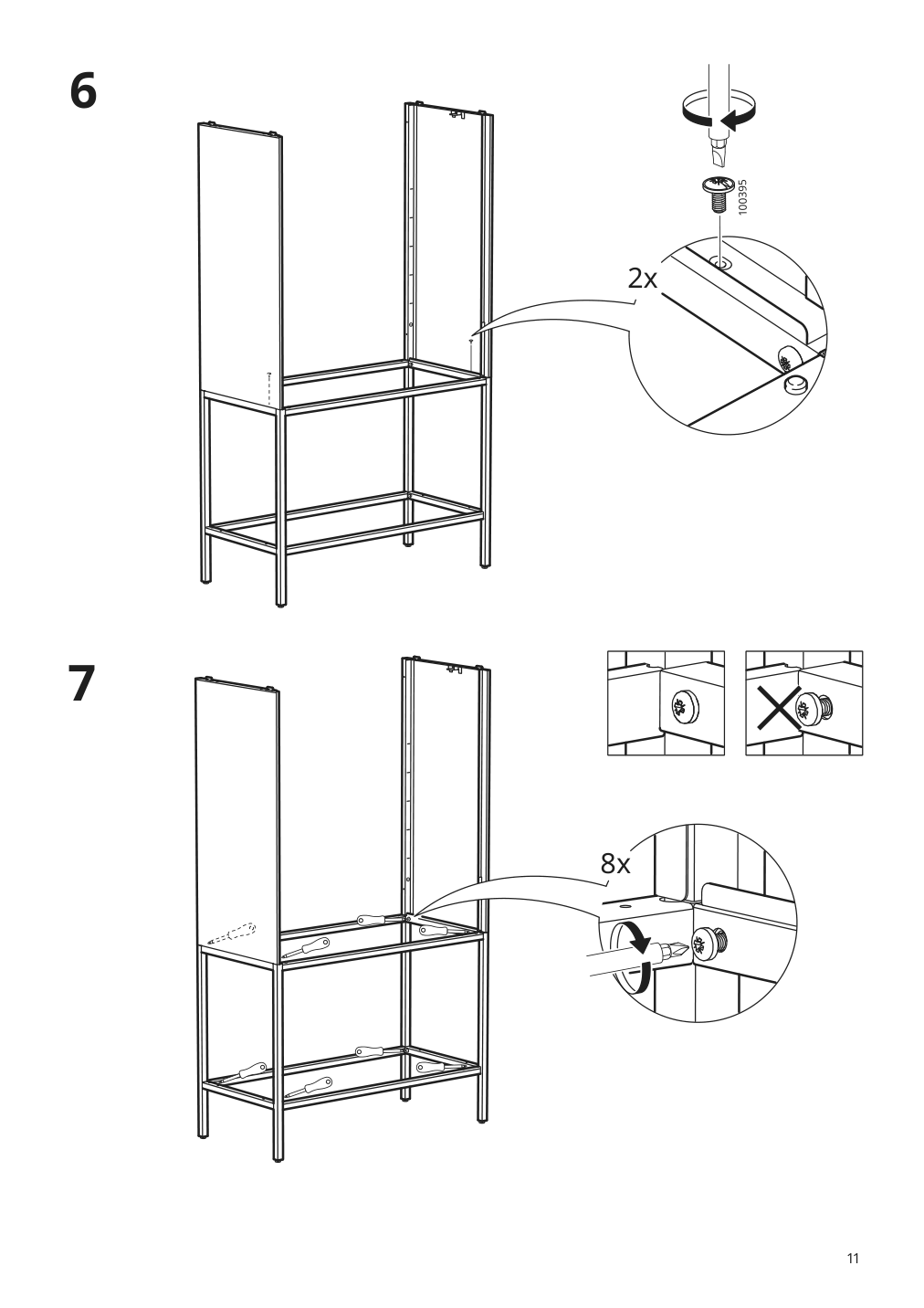 Assembly instructions for IKEA Tullstorp cabinet gray | Page 11 - IKEA TULLSTORP cabinet 704.984.35