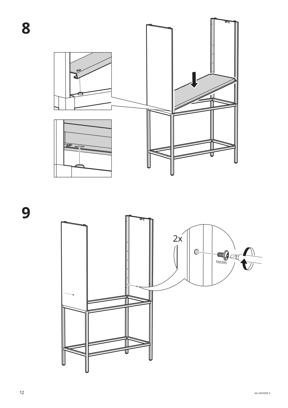 Assembly instructions for IKEA Tullstorp cabinet gray | Page 12 - IKEA TULLSTORP cabinet 704.984.35