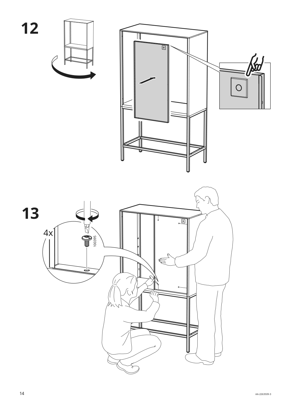 Assembly instructions for IKEA Tullstorp cabinet gray | Page 14 - IKEA TULLSTORP cabinet 704.984.35