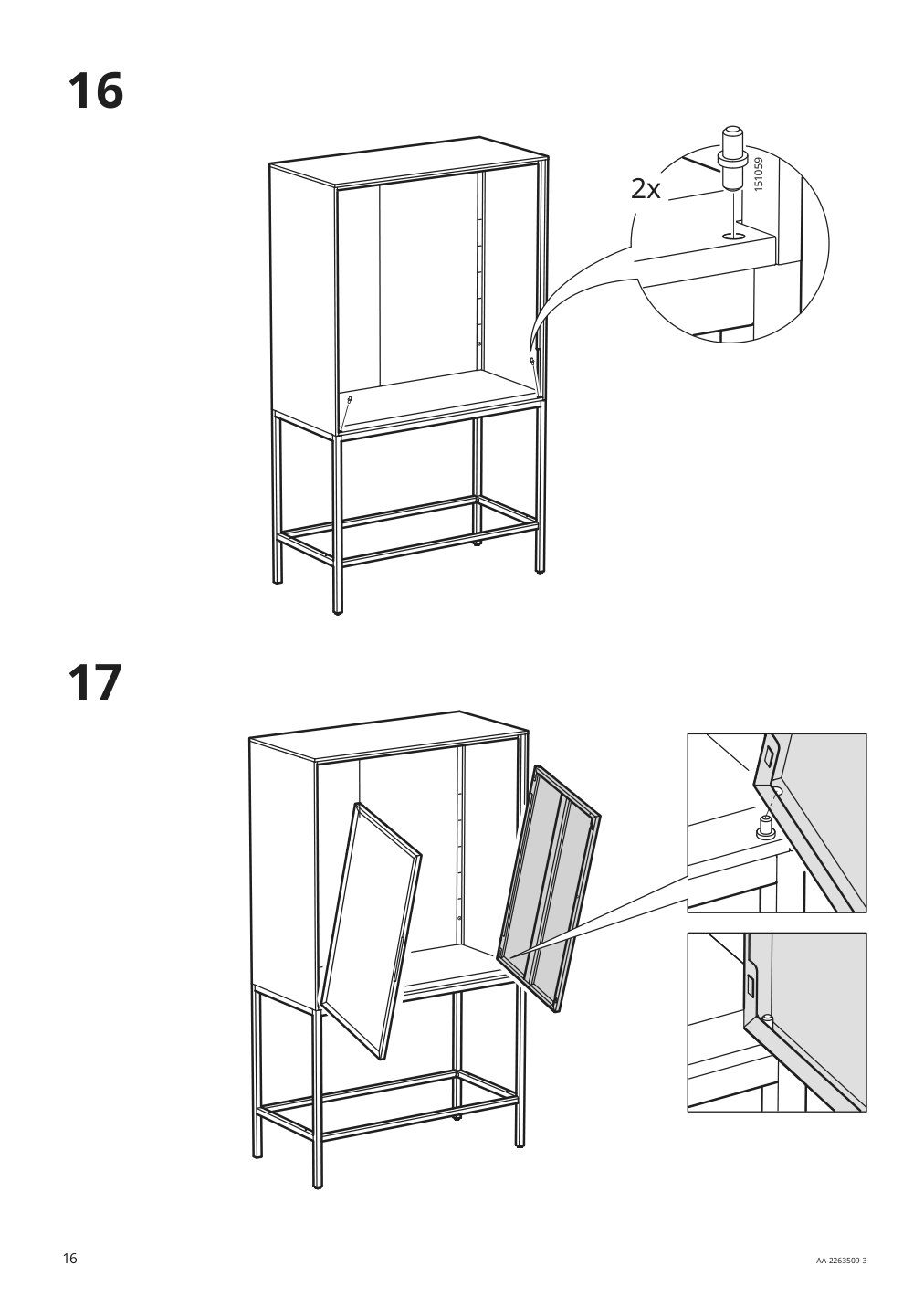 Assembly instructions for IKEA Tullstorp cabinet gray | Page 16 - IKEA TULLSTORP cabinet 704.984.35