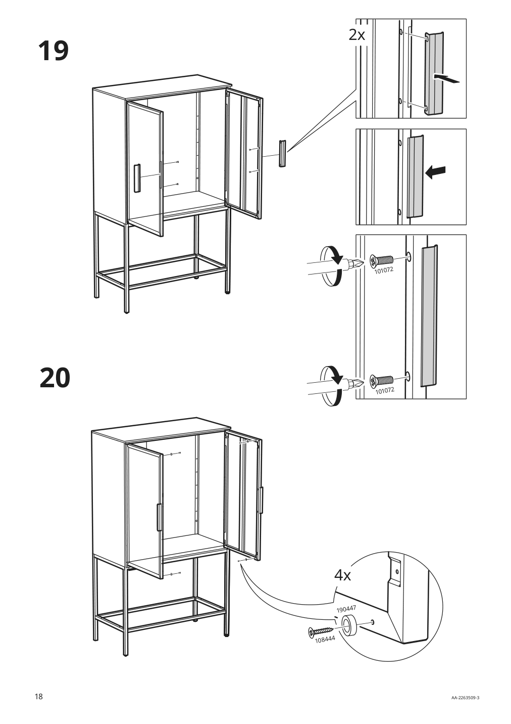 Assembly instructions for IKEA Tullstorp cabinet gray | Page 18 - IKEA TULLSTORP cabinet 704.984.35