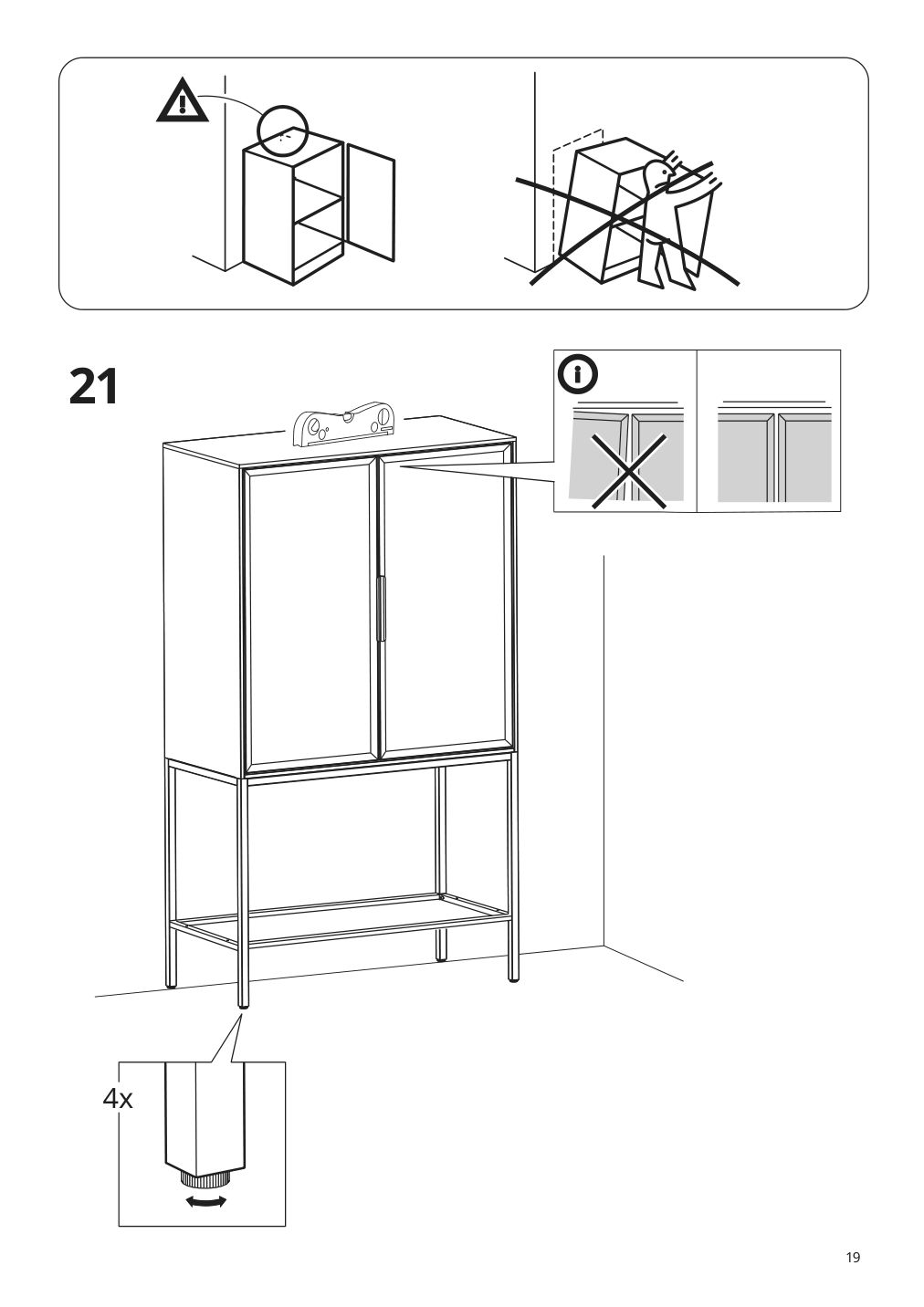 Assembly instructions for IKEA Tullstorp cabinet gray | Page 19 - IKEA TULLSTORP cabinet 704.984.35