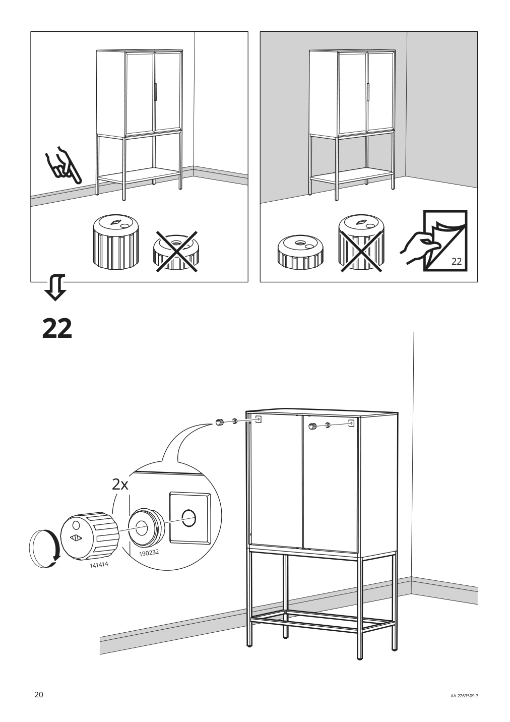 Assembly instructions for IKEA Tullstorp cabinet gray | Page 20 - IKEA TULLSTORP cabinet 704.984.35