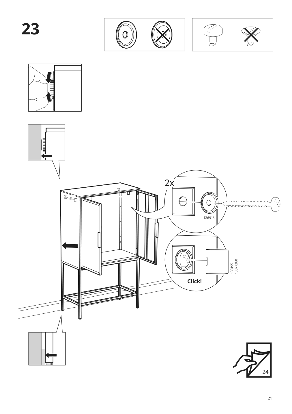 Assembly instructions for IKEA Tullstorp cabinet gray | Page 21 - IKEA TULLSTORP cabinet 704.984.35