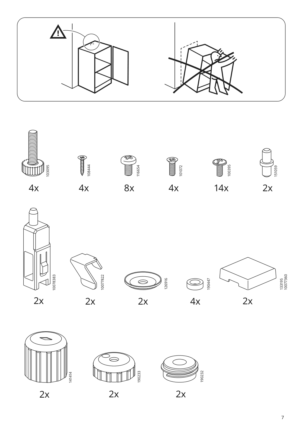 Assembly instructions for IKEA Tullstorp cabinet gray | Page 7 - IKEA TULLSTORP cabinet 704.984.35