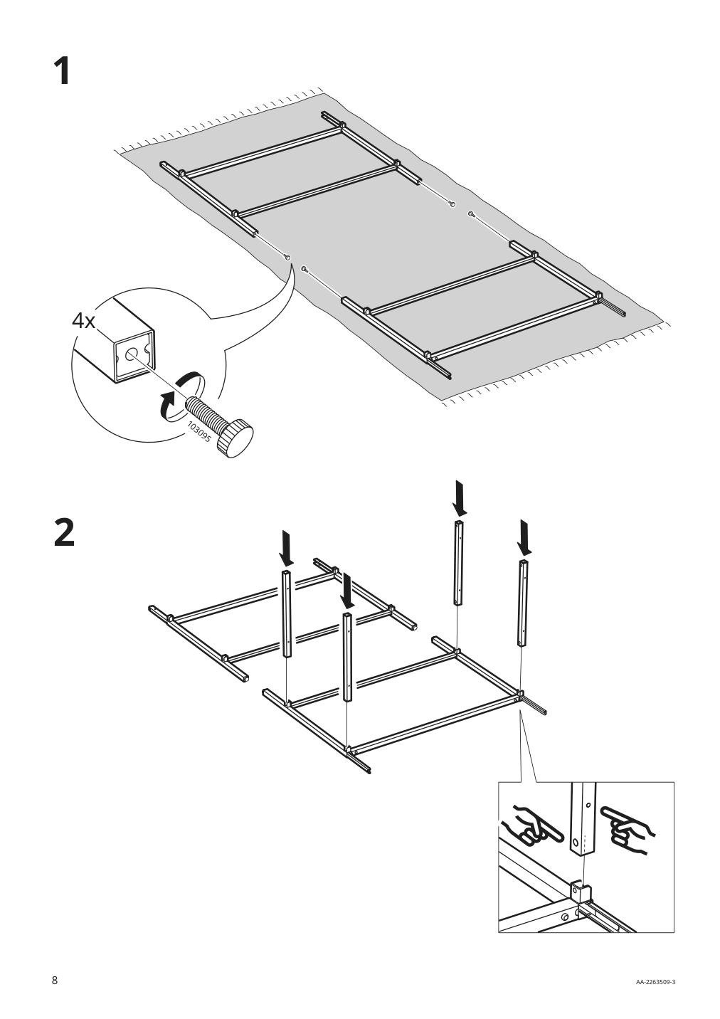 Assembly instructions for IKEA Tullstorp cabinet gray | Page 8 - IKEA TULLSTORP cabinet 704.984.35