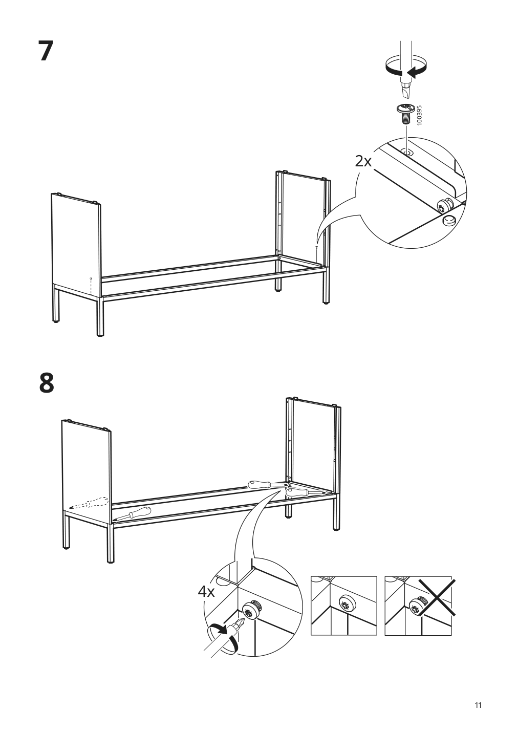 Assembly instructions for IKEA Tullstorp tv unit gray | Page 11 - IKEA TULLSTORP TV unit 205.662.38