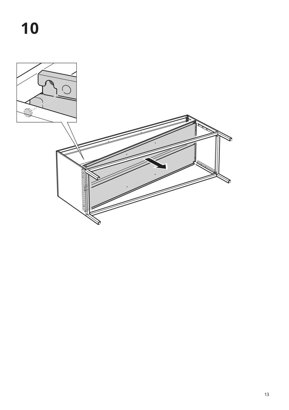 Assembly instructions for IKEA Tullstorp tv unit gray | Page 13 - IKEA TULLSTORP TV unit 205.662.38