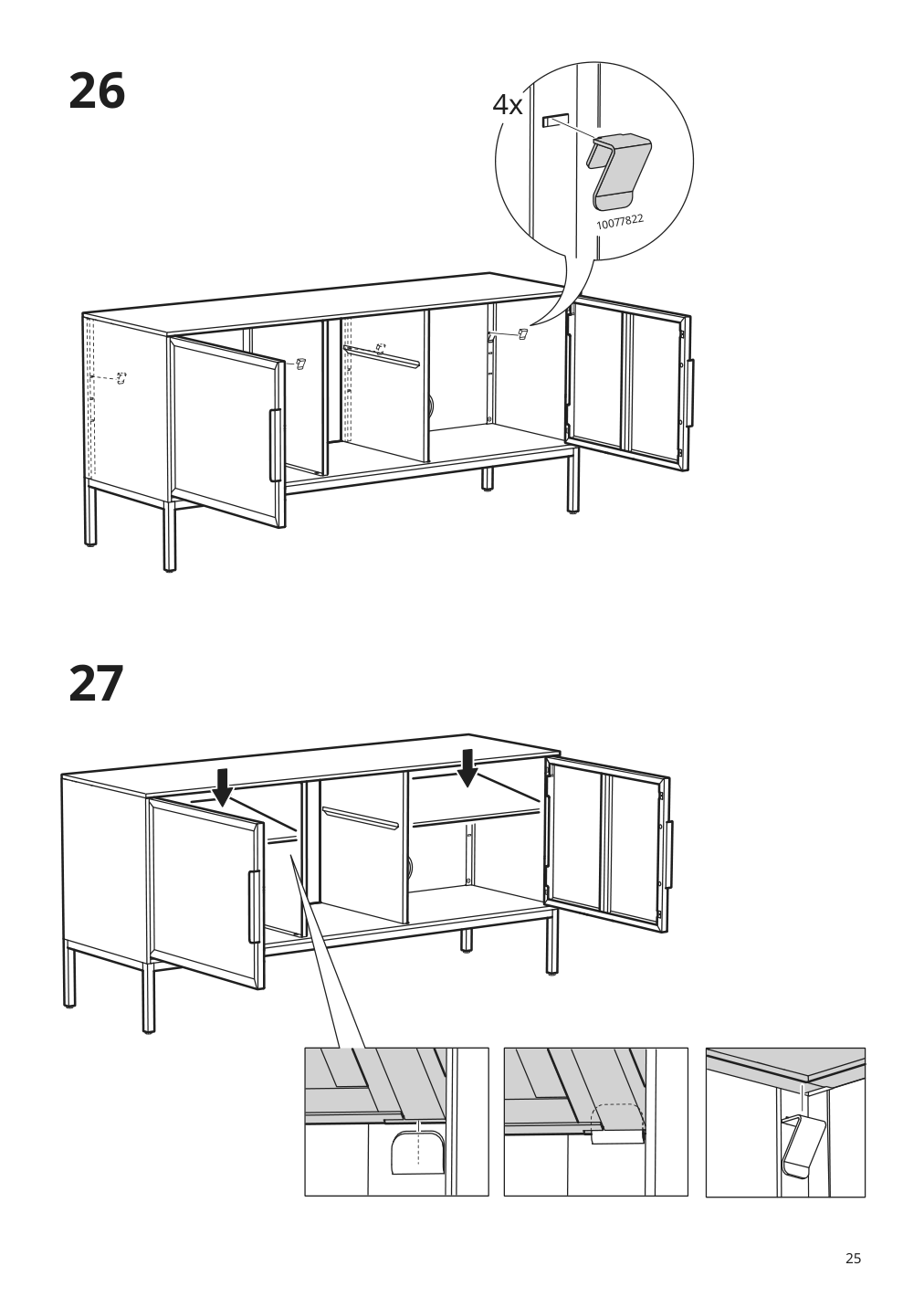 Assembly instructions for IKEA Tullstorp tv unit gray | Page 25 - IKEA TULLSTORP TV unit 205.662.38