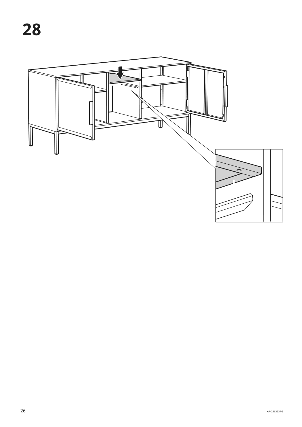 Assembly instructions for IKEA Tullstorp tv unit gray | Page 26 - IKEA TULLSTORP TV unit 205.662.38