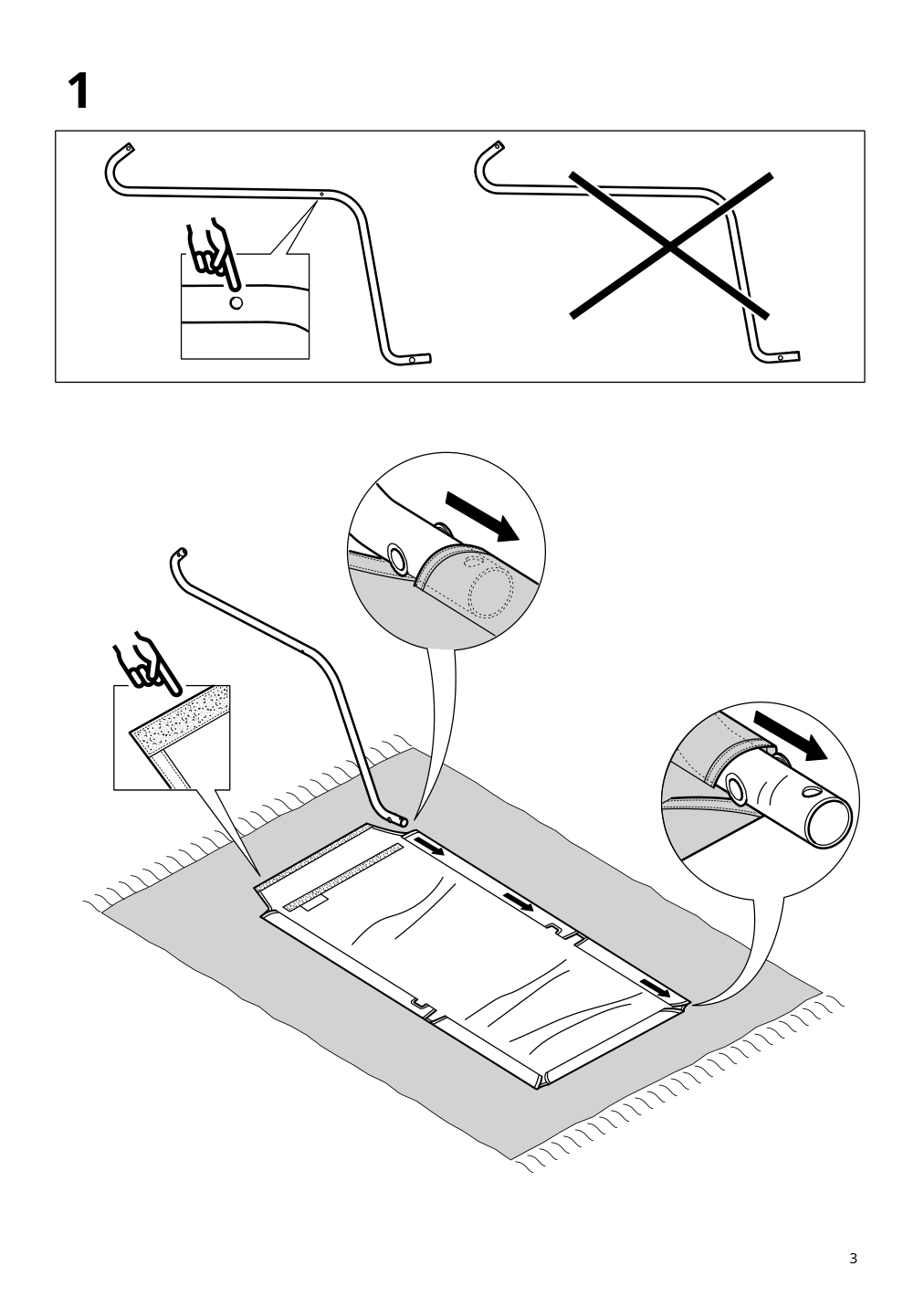 Assembly instructions for IKEA Tumholmen rocking chair in outdoor white multicolor | Page 3 - IKEA TUMHOLMEN rocking chair, in/outdoor 905.391.14